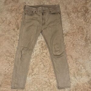 Levi's Beige Waterless 512 Jeans - 33Wx32L